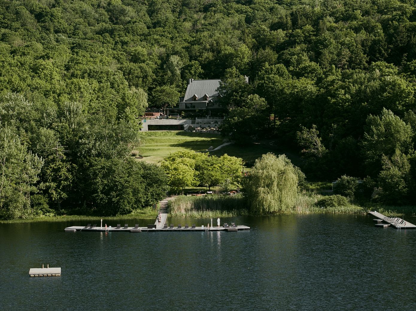 A Larger Than Life Thermal Bath Overlooks Lake Gale-18