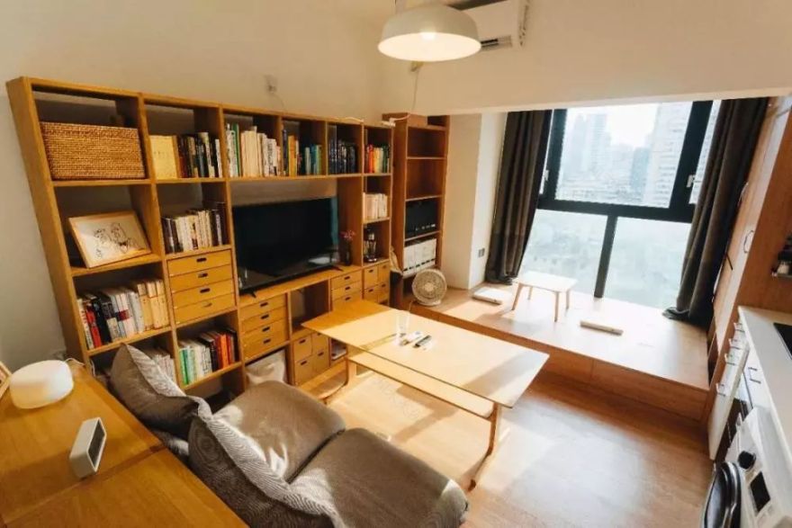 35㎡小户型逆袭 | 一室四用,浴缸、开放式厨房、衣帽间、榻榻米全都有-39