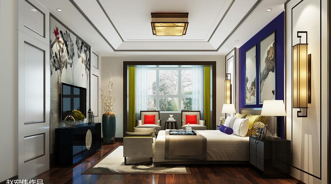 
北塘古镇盛园-新中式别墅設計 -5