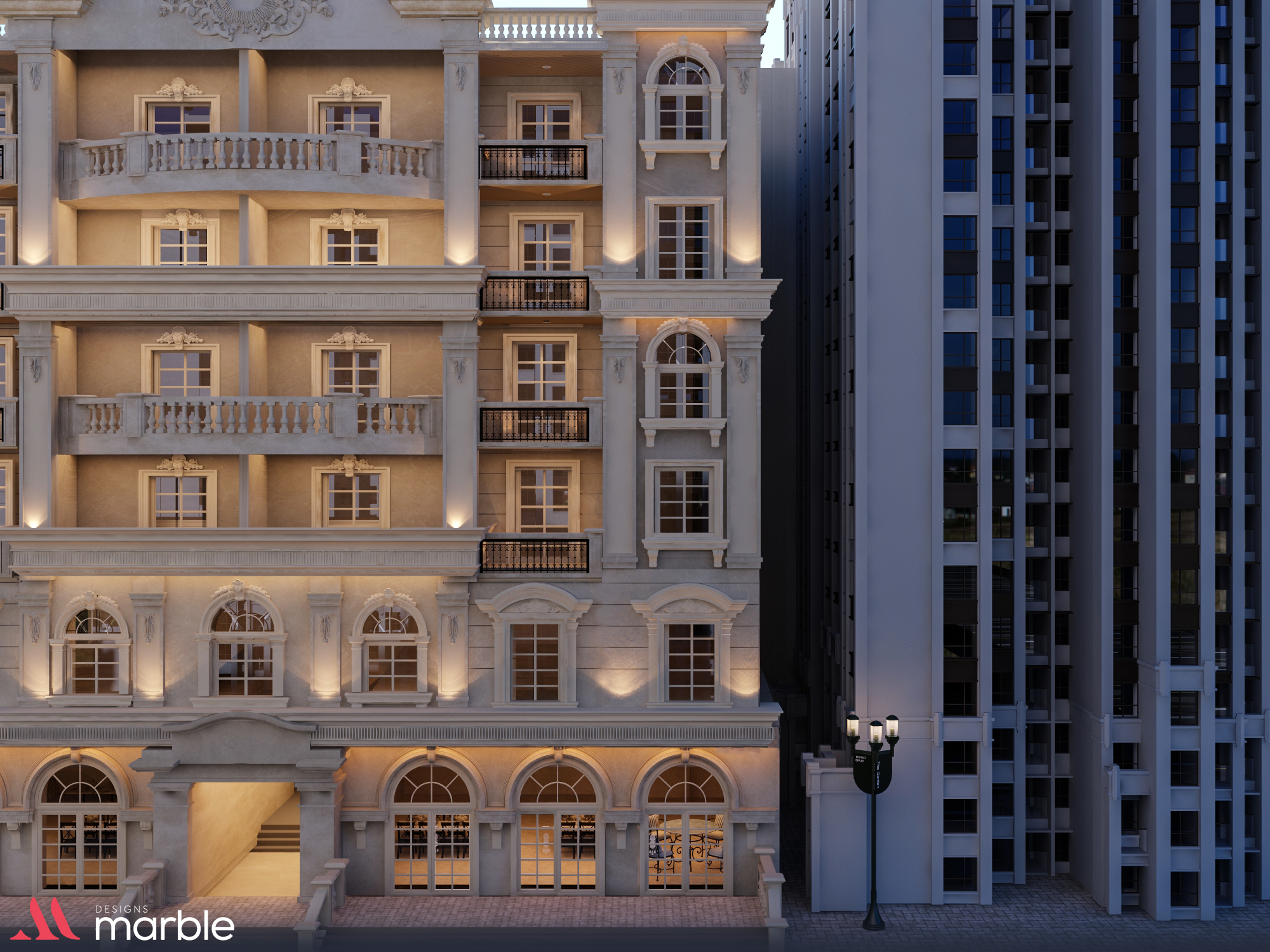 Classic residential tower-5