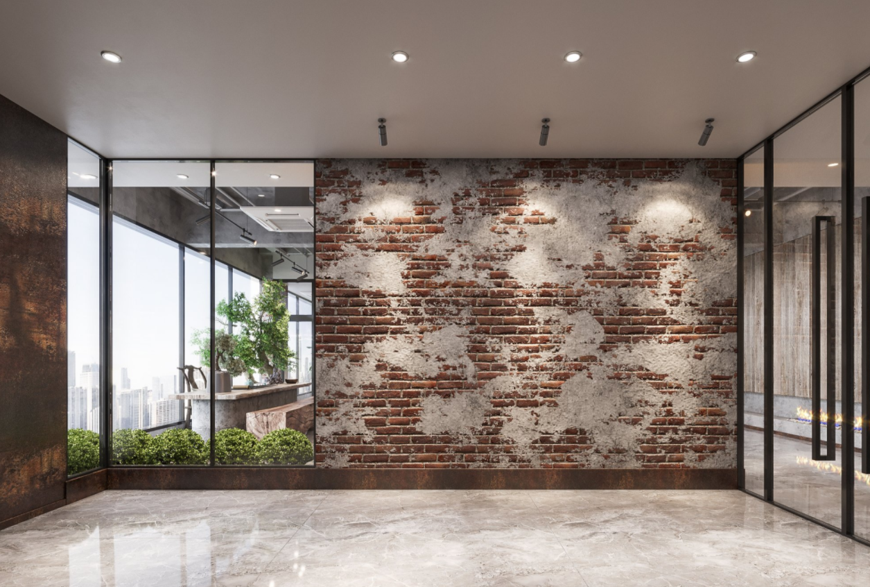 工业风红砖墙办公室设计-8