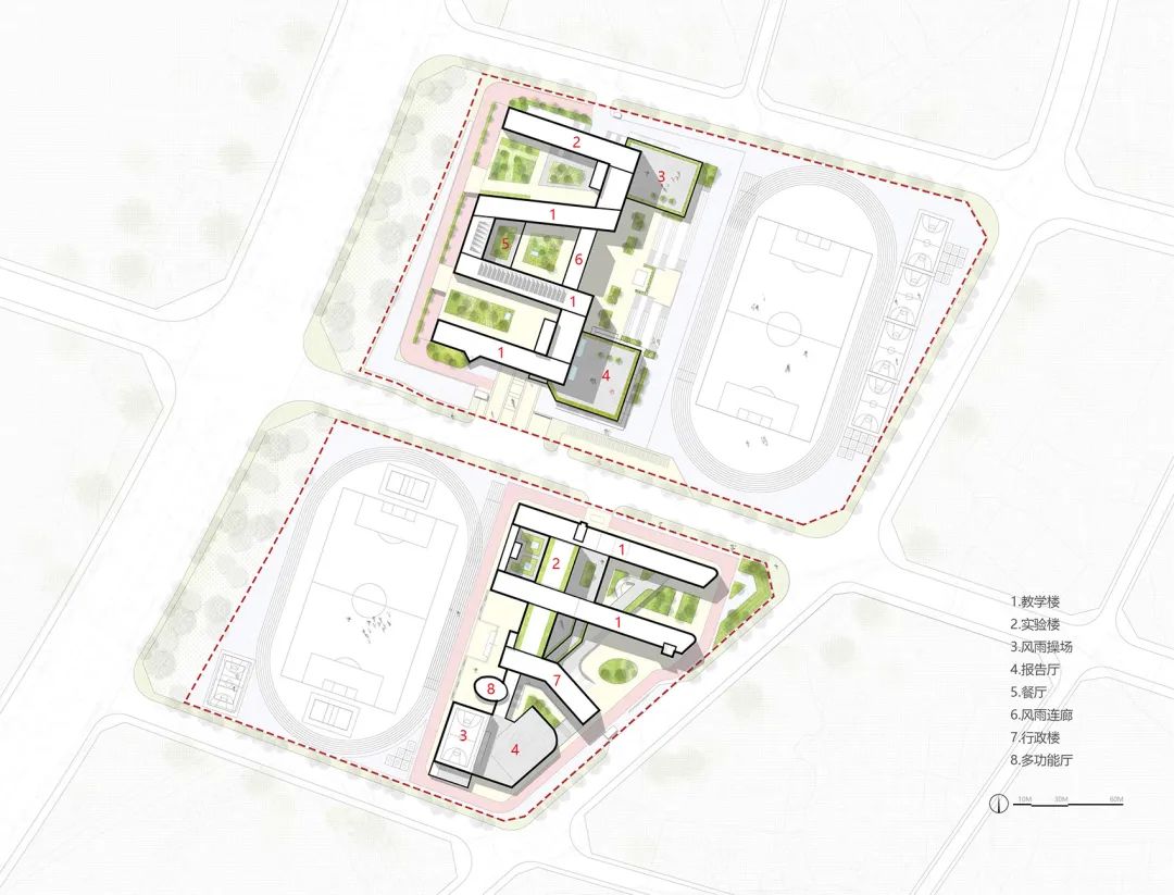 铜陵市十五中西湖校区及师范附小新校区丨中国铜陵丨安徽地平线建筑设计有限公司-55