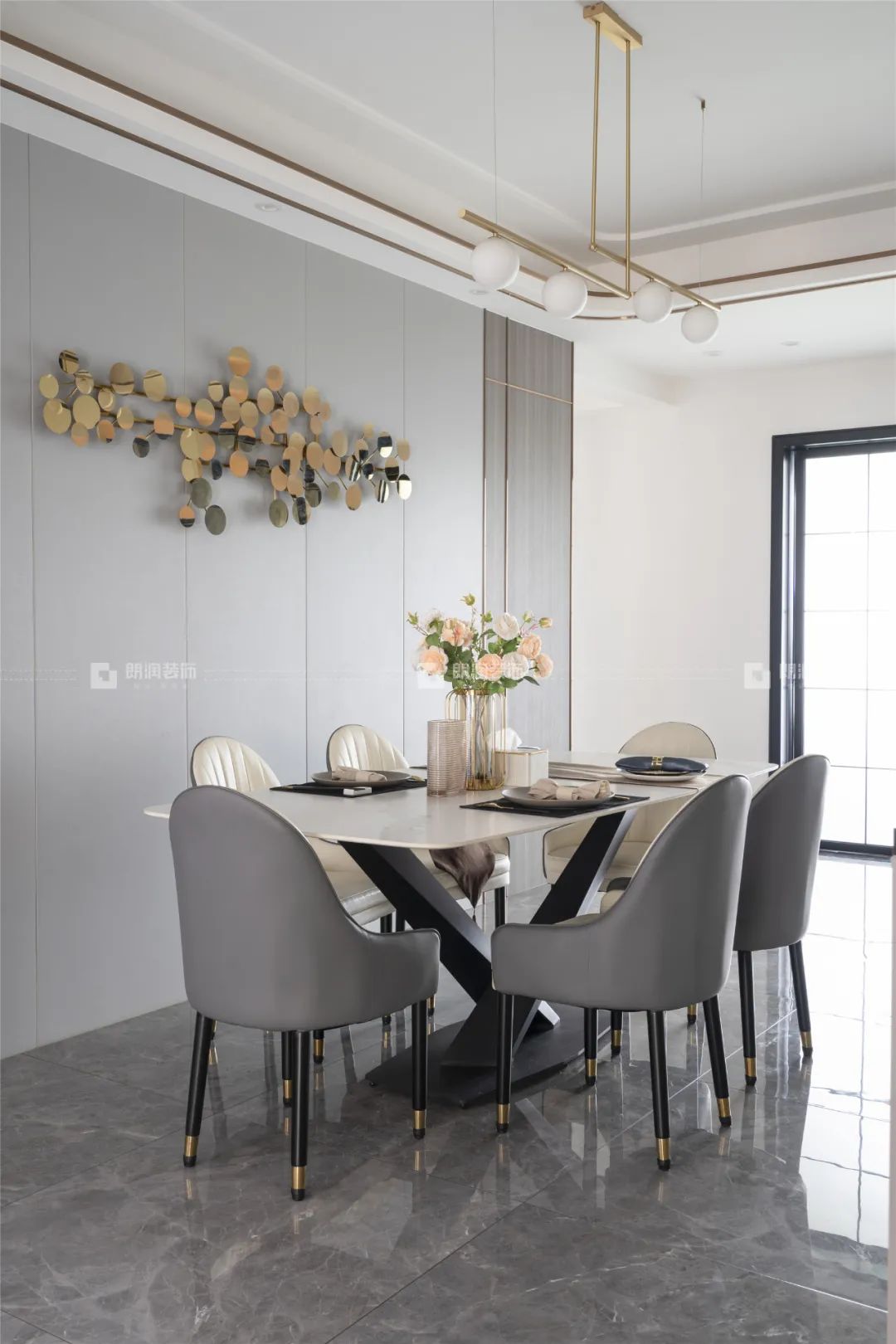 华润金悦湾现代轻奢大平层设计丨中国成都丨朗润装饰-33