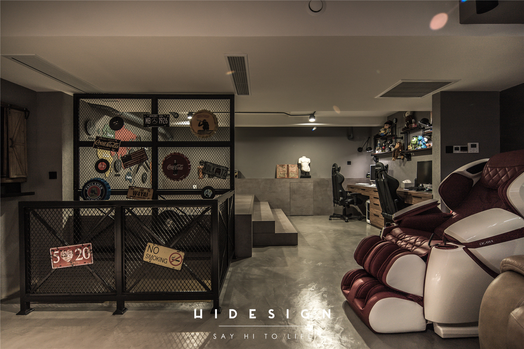 深色工业风重塑阿斯加德,功能分区打造年轻夫妻理想居所-44