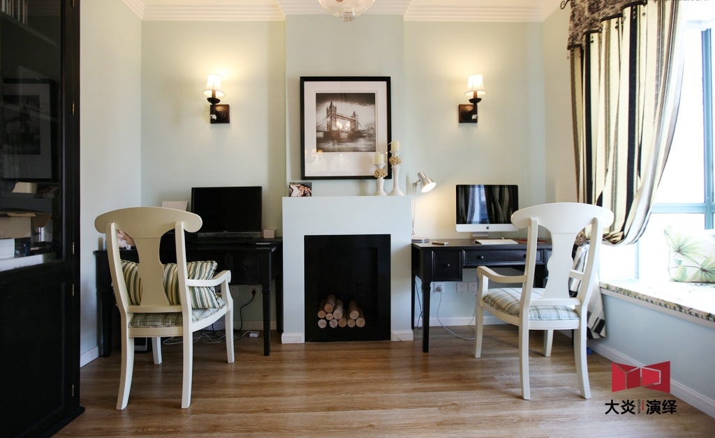 鹅掌楸珍稀木材打造美式三居,共享温馨家居生活-23