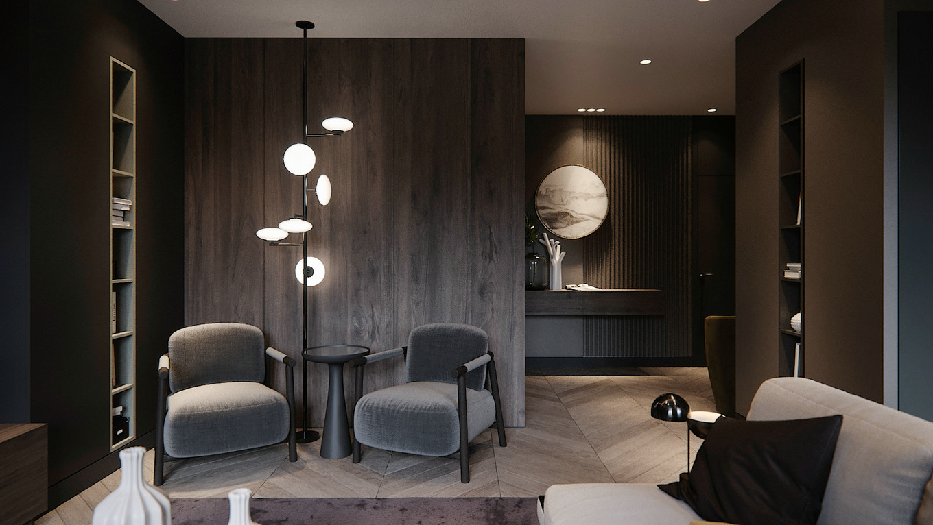 现代高级灰住宅-1