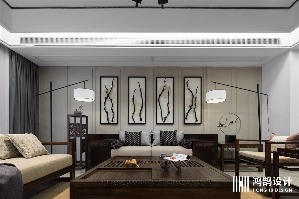 220m²新中式别墅——观•亭  鸿鹄设计-9