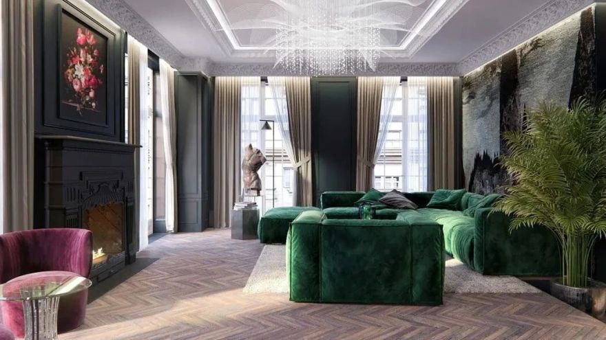 欧式别墅室内设计丨俄罗斯莫斯科-39