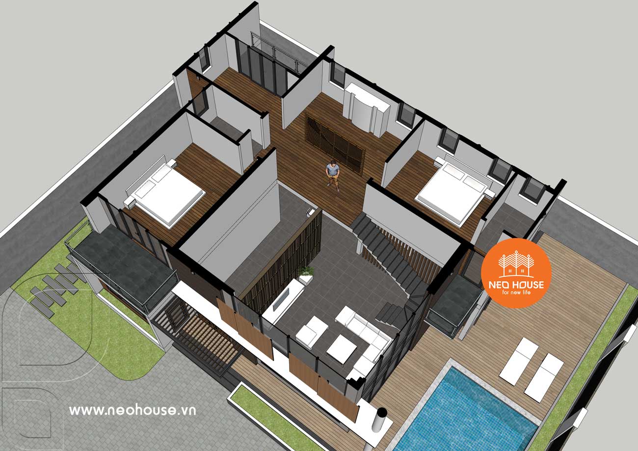 现代时尚双层办公楼设计-16