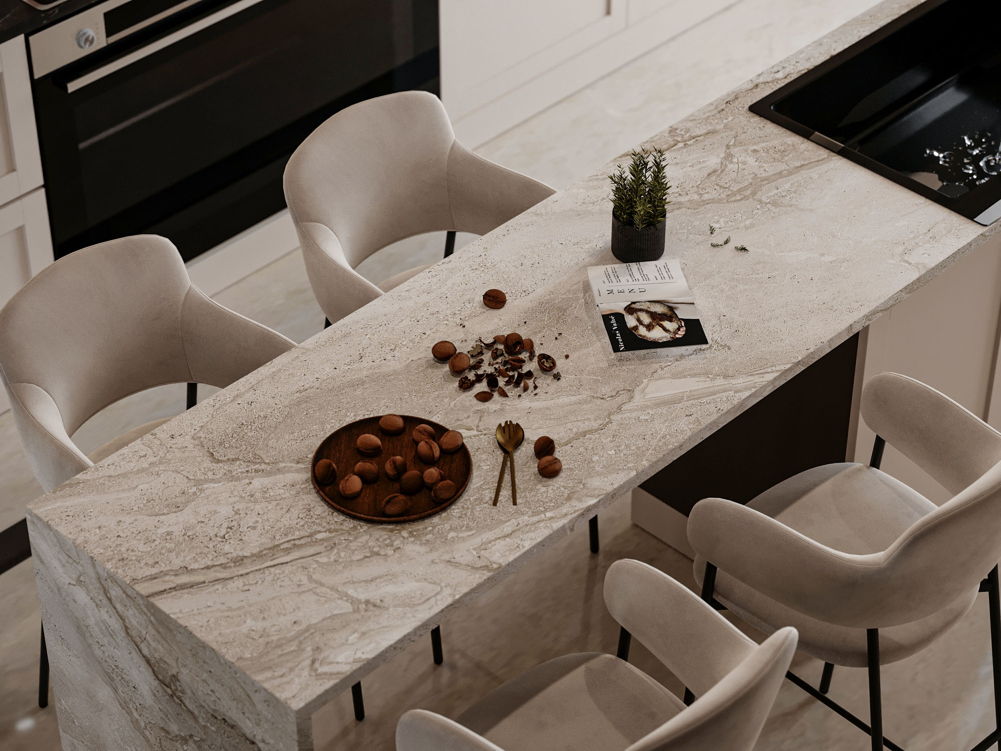 "Timeless Elegance: New Classic Style Simplex Villa"-40