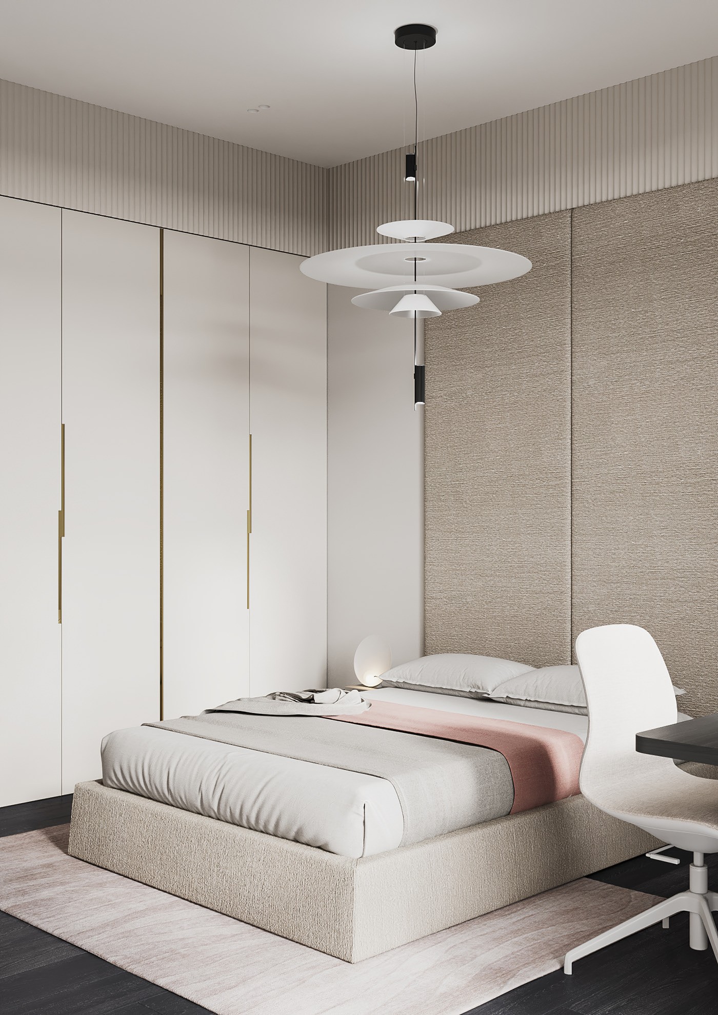 130平米极简风住宅设计 超有气质-11