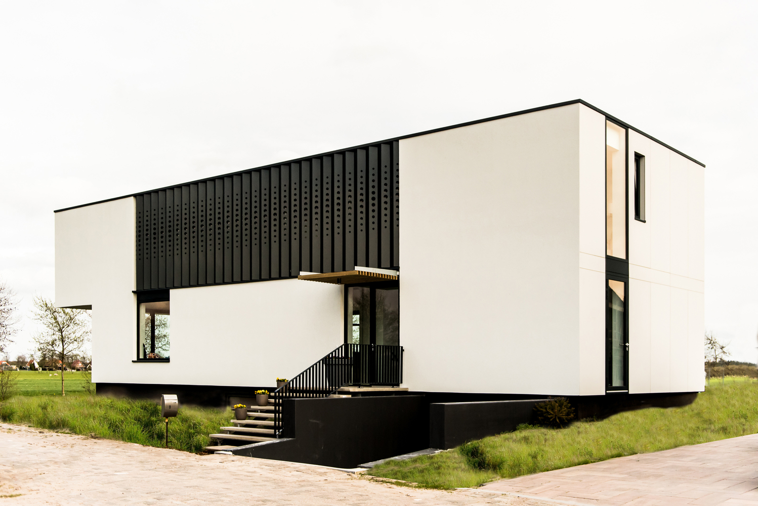 荷兰海伦文现代别墅,开放式设计、自然光与水景交融-34