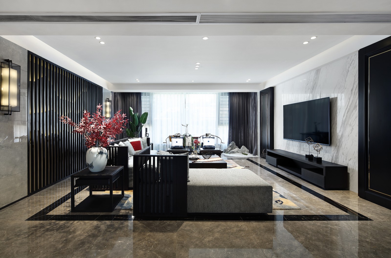 理想城 280m²楼中楼私宅 易.儒空间 Design-2