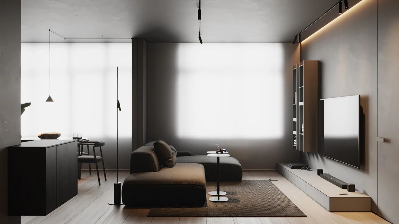 乌克兰极简诗意的小型住宅丨乌克兰基辅丨4 Balance Design-13