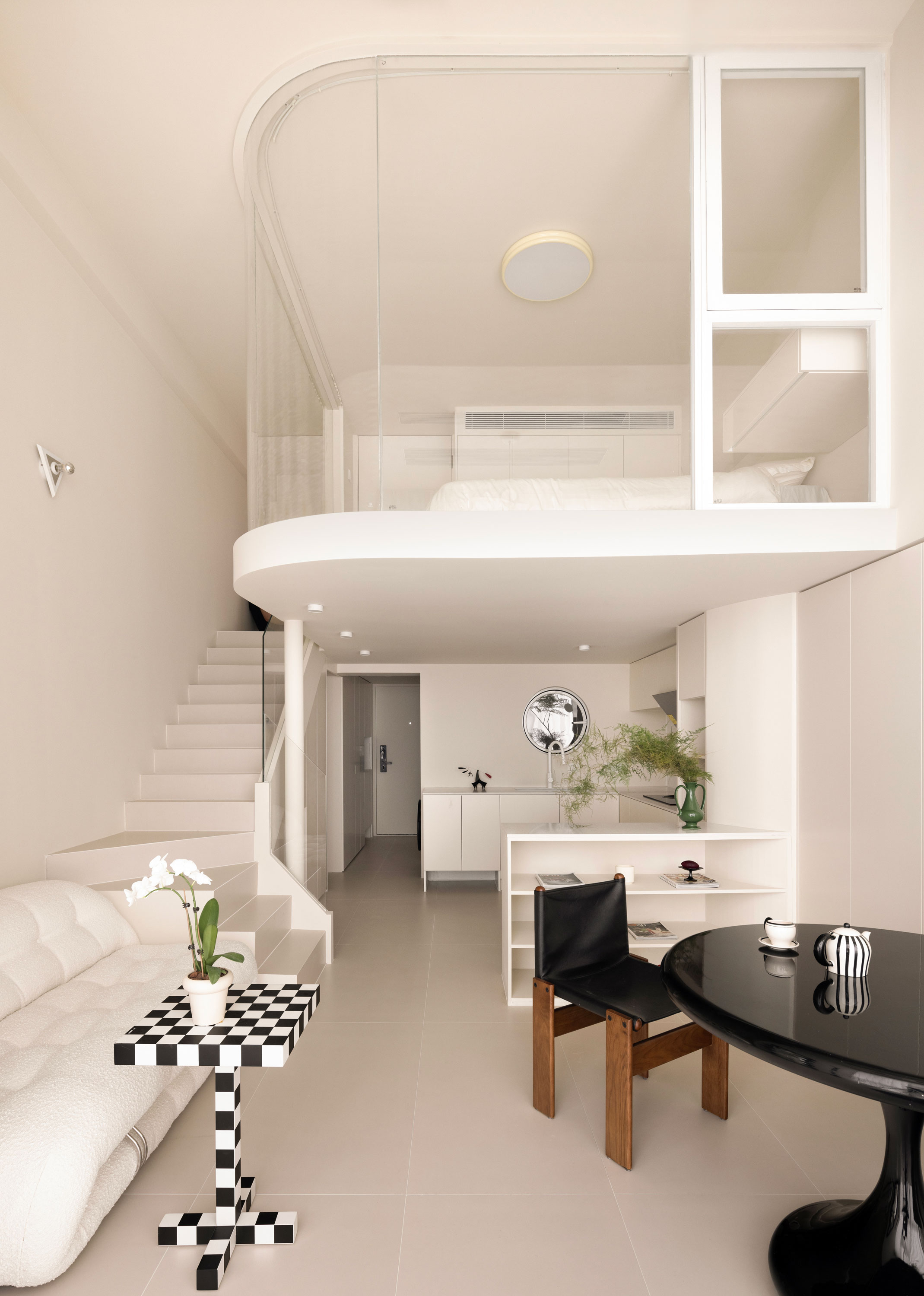 轻中古奶油色 loft 公寓设计丨中国杭州-11