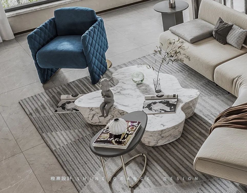 《橙熹设计》-《白云里》 | 现代北欧风格,开放空间设计,充满生活气息-64