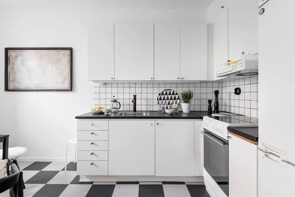 黑白厨房灵感打造 36 平米完美小窝-11