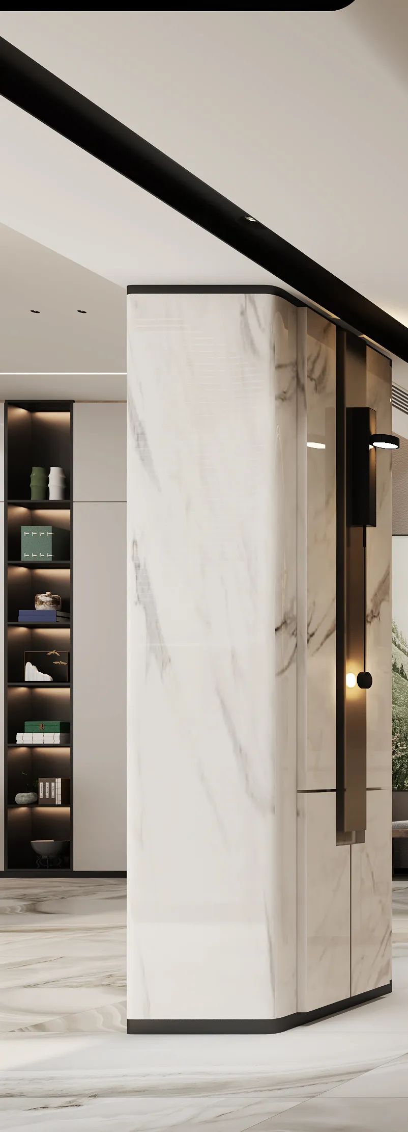 立于当下 静守自然 · 广州某别墅现代轻奢新中式设计丨中国广州丨广州W设计-14