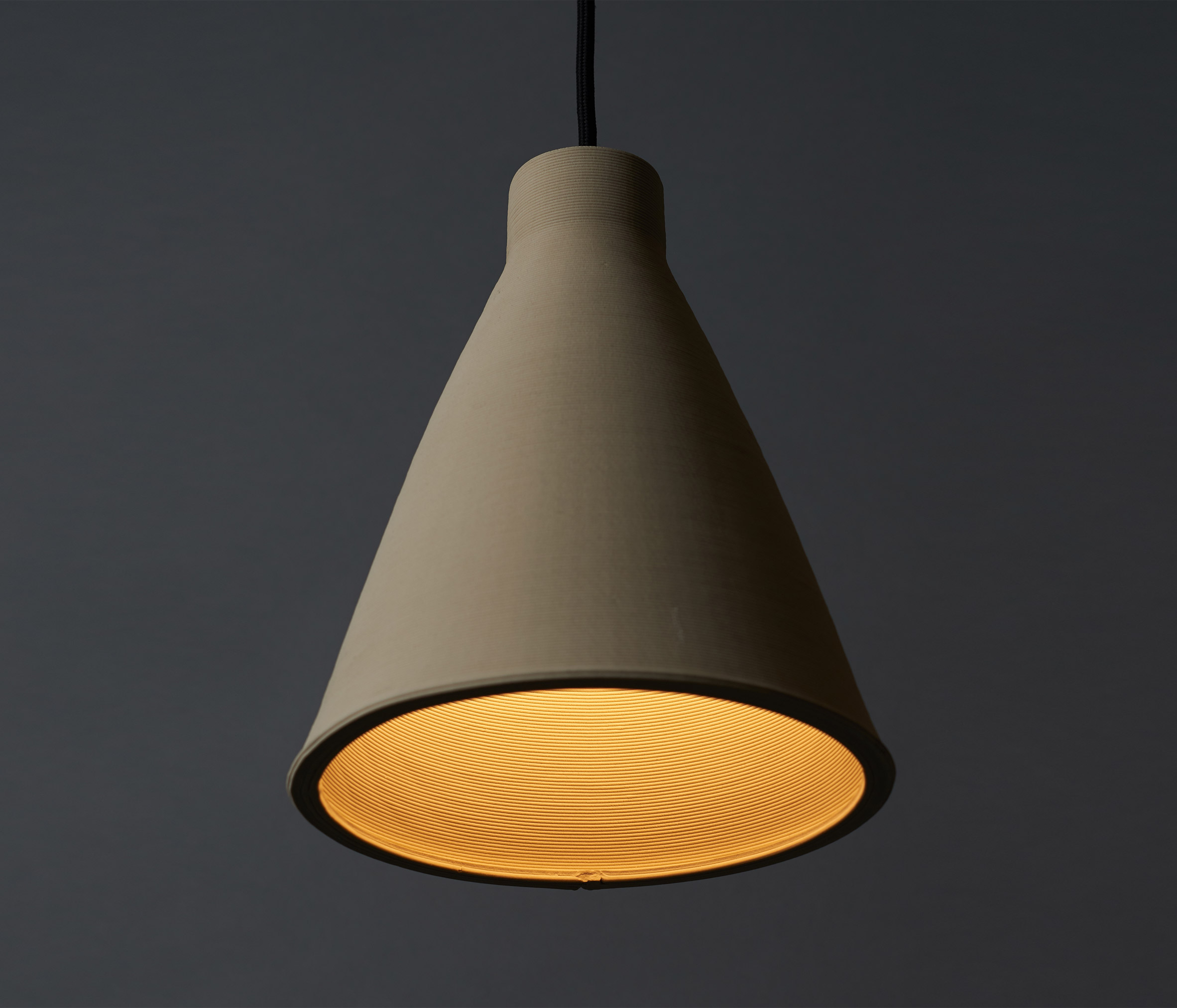Tom Fereday's Pelo light is made from a single coil of extruded ceramic-5