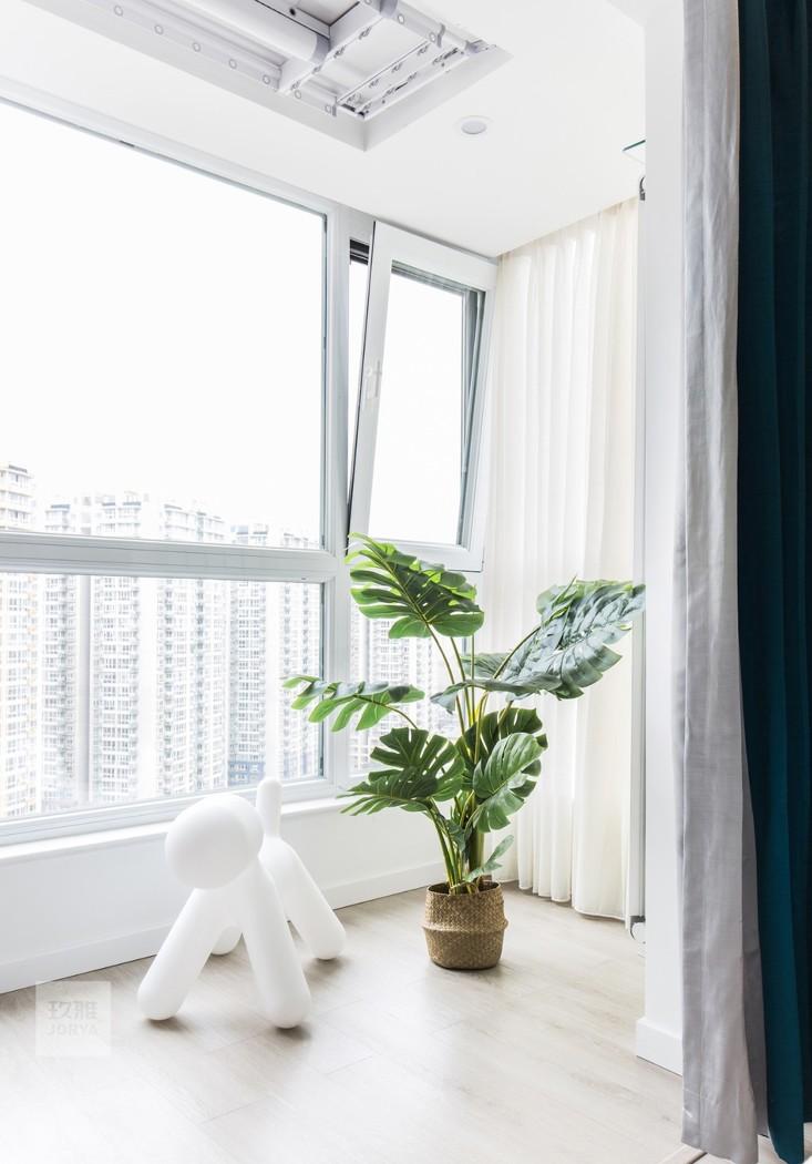 全能格局,珊瑚橘色点缀的玖雅平层设计-87