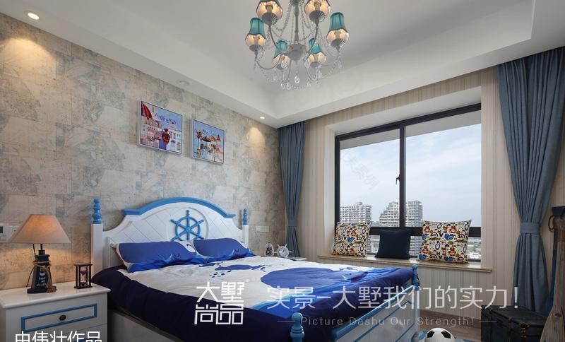 海心岛蓝白地中海风格家居设计-22