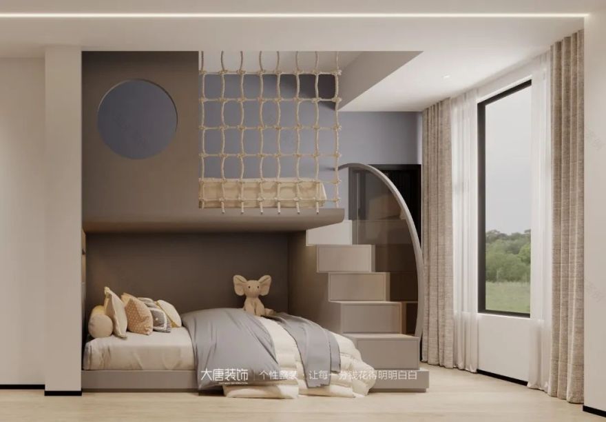 大唐设计丨美的湾150㎡叠墅,极简与艺术的双向奔赴-43