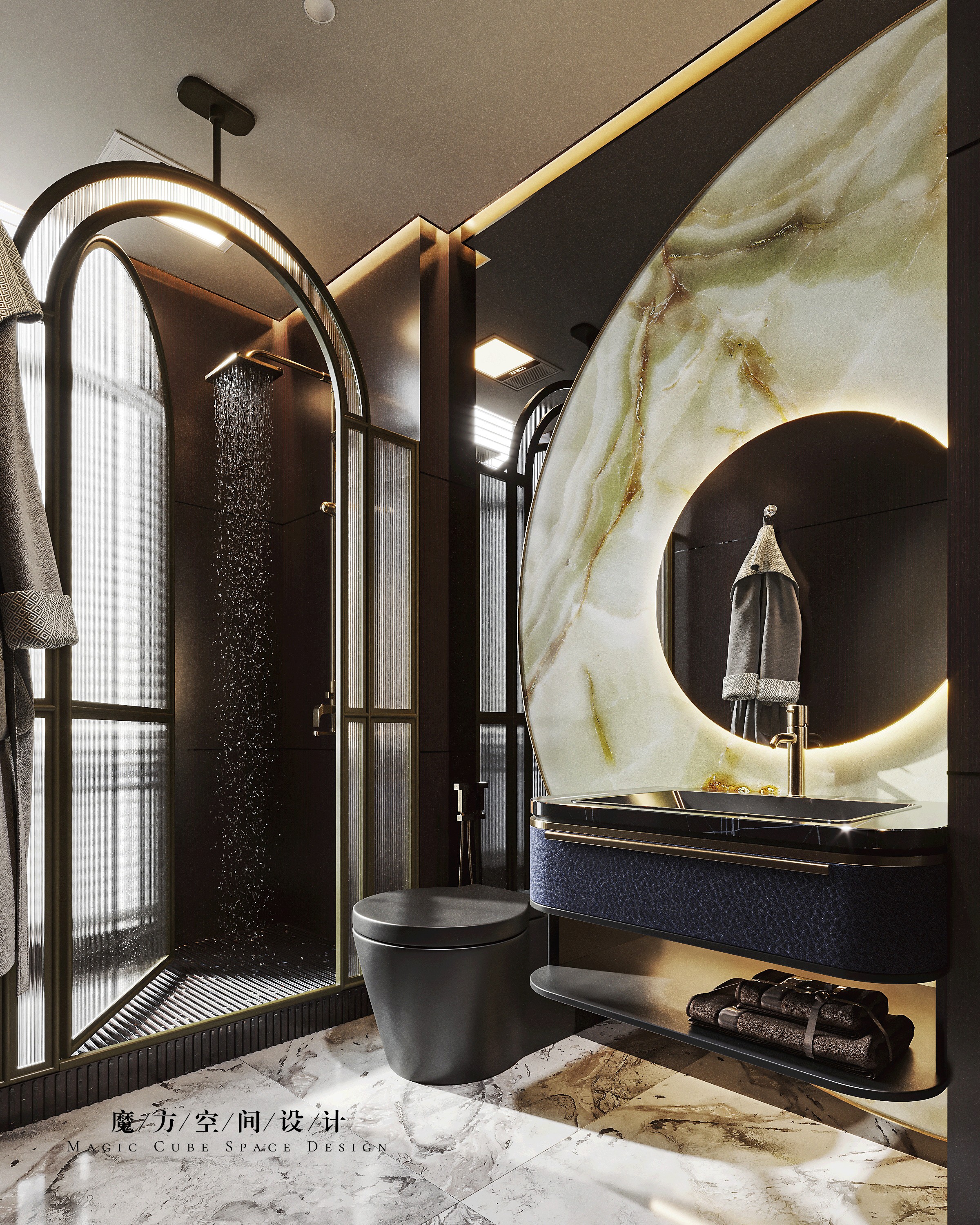 天津•法式复古住宅设计项目丨中国天津丨魔方空间设计-48