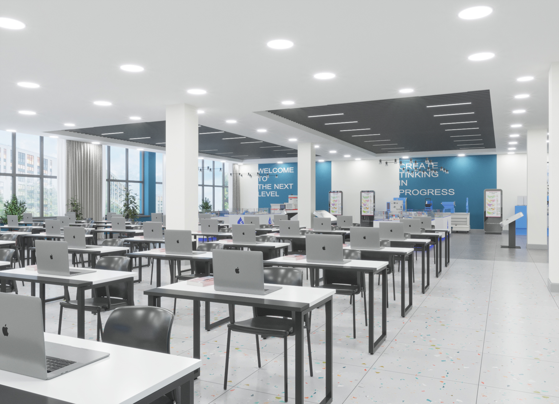 Showroom and training class at the factory.-10