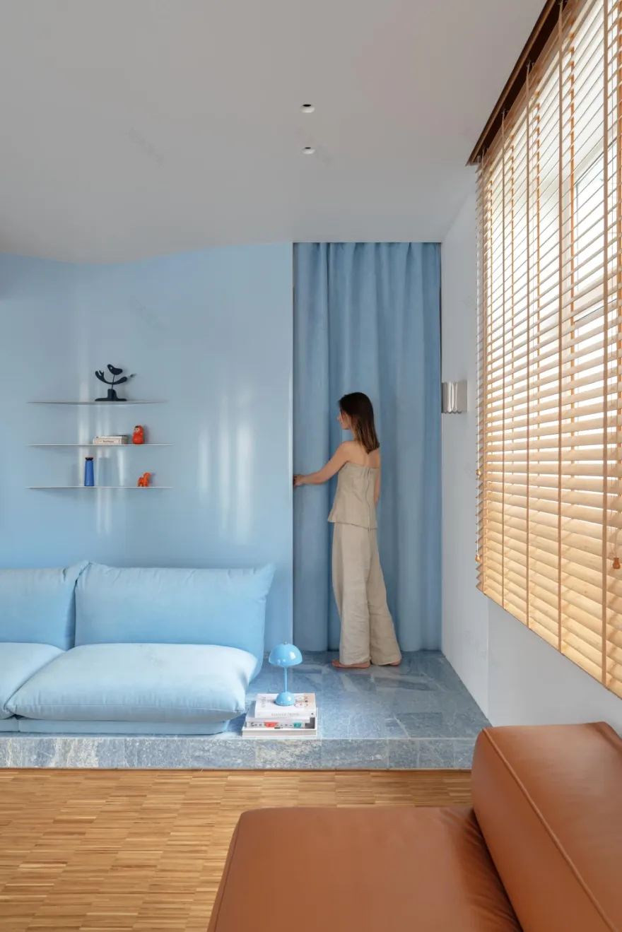 100平米公寓室内色彩设计丨俄罗斯莫斯科丨.dpt跨学科建筑与设计工作室-14