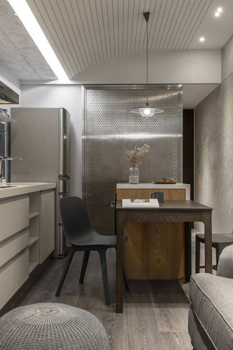 板橋漢生東路林宅－小坪數空間的弧形天花板設計-7