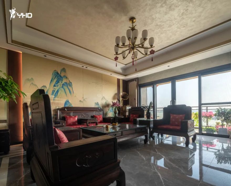 新中式海景大宅丨艺鸿实景-23