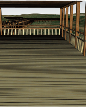 遗址园栈道景观设计