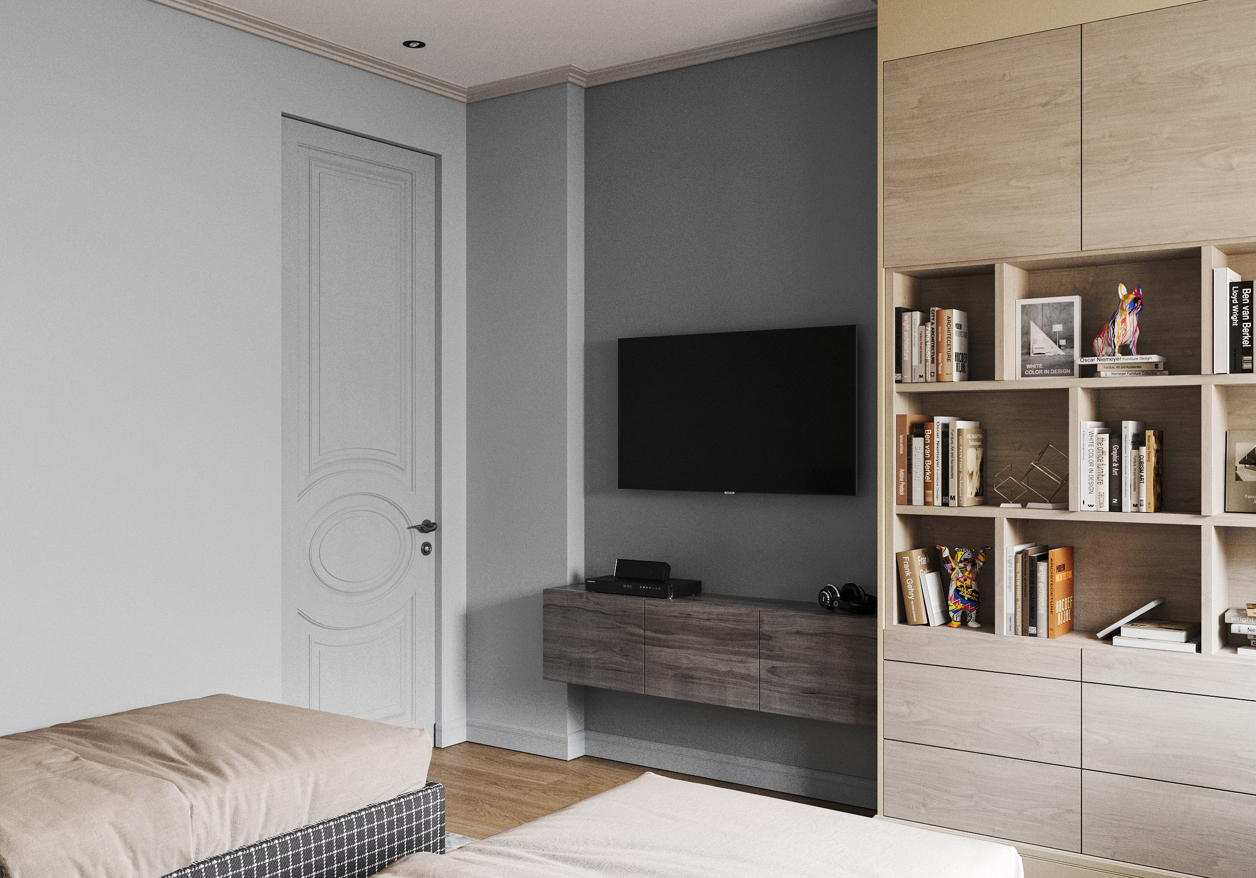 卧室与儿童房“寻找装饰图案”可视化丨设计师 尤里娅·奥奇卡尔,可视化师 奥尔加·马库申科-13