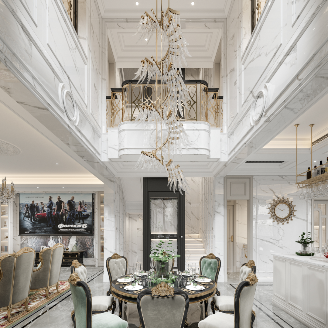 金地九玺简欧别墅丨西安锐格惟辰装饰工程有限公司-22