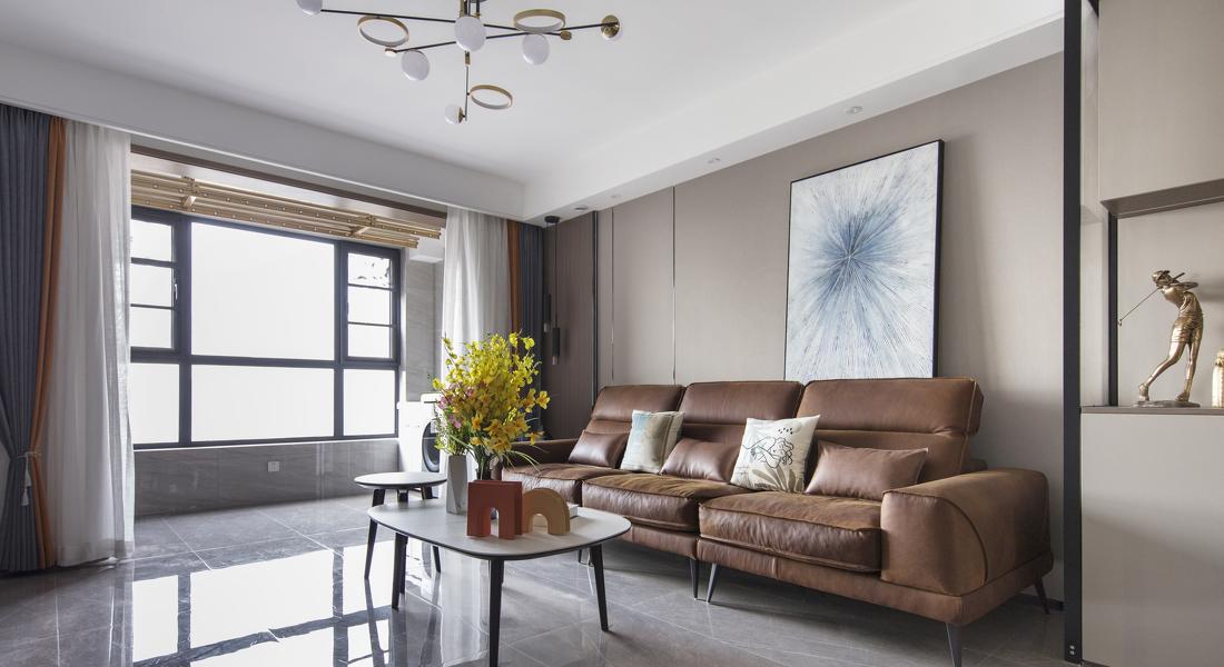 暖灰色调平层公寓设计-3