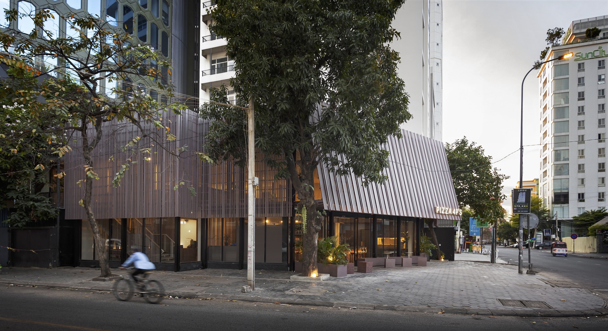 Pizza 4p’s 餐厅丨柬埔寨丨Bloom Architecture-10