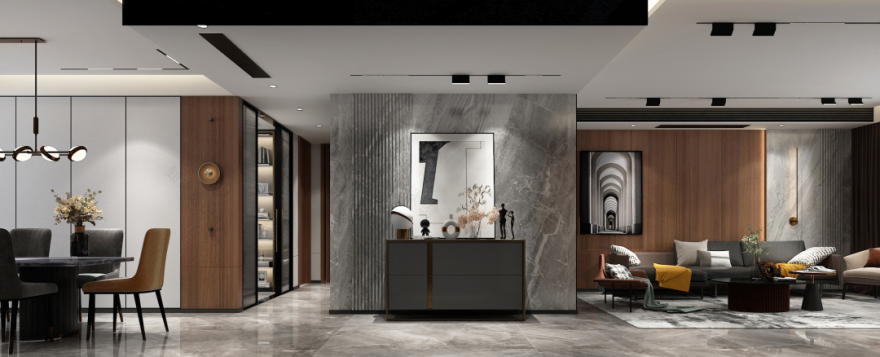 石家庄荣盛华府样板间丨中国石家庄丨聚合观境空间设计-2