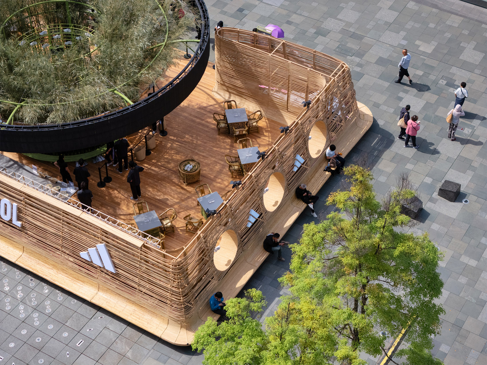 成都太古里东广场阿迪达斯清风茶馆丨中国成都丨line+建筑事务所-79