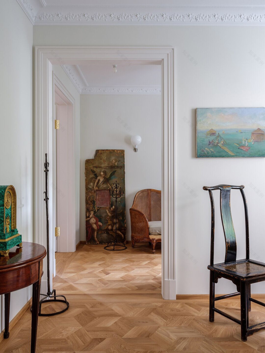 莫斯科历史中心区 19 世纪复古公寓-57