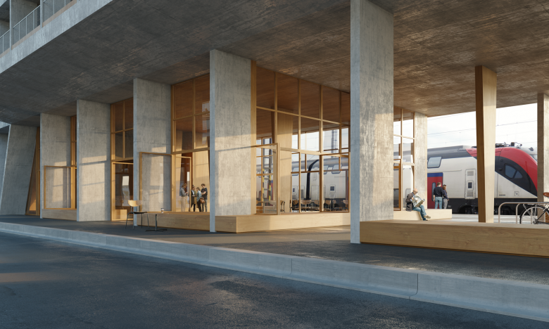 gus wüstemann architects AG丨Invited Competiton, New Train Station and Housing Wollishofen丨瑞士-6