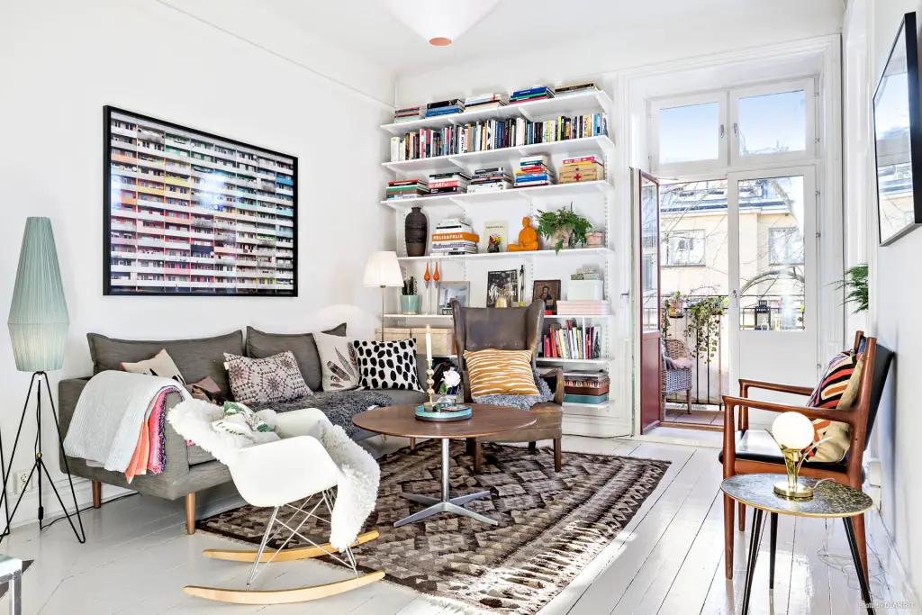 瑞典复古风公寓 | 色彩与历史的完美融合-1