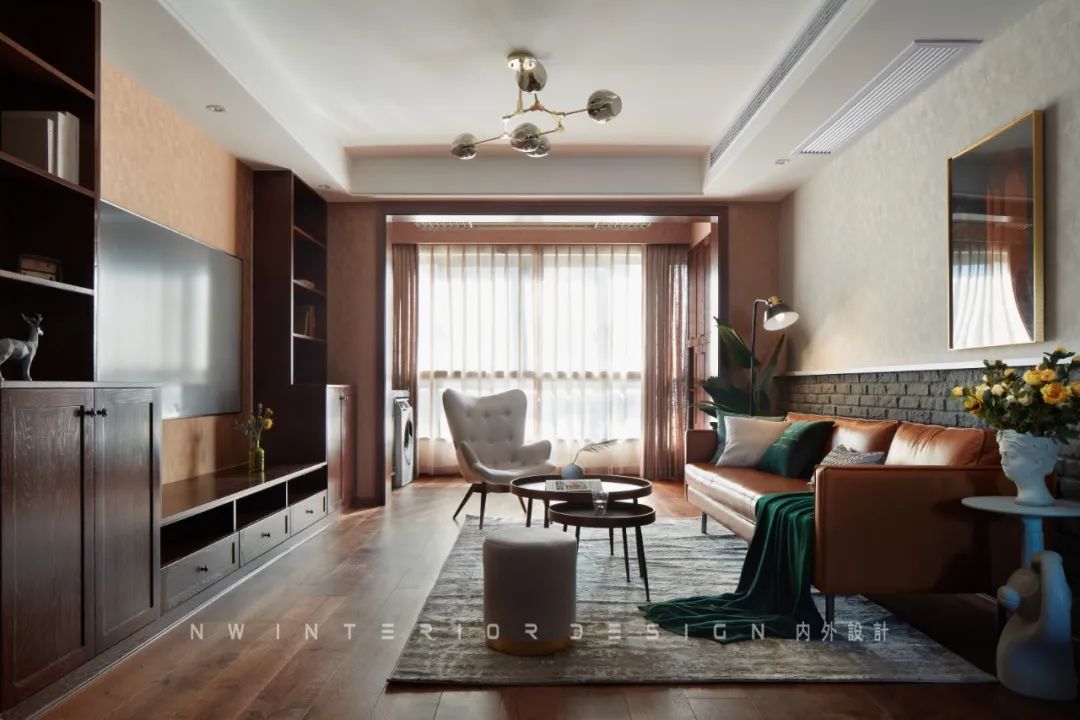 岳阳天伦国际钟宅 | 实景作品《咖啡与香草》——深色调的温馨空间-26
