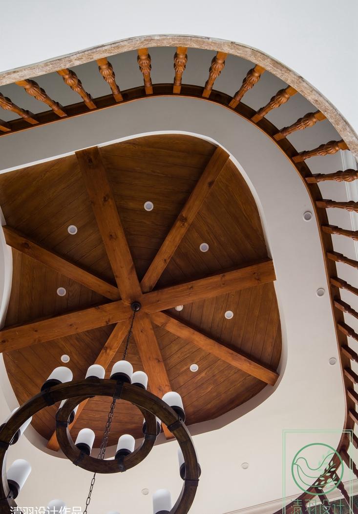 乡村风情家居设计，砖石拱门、红绿搭配成亮点-14