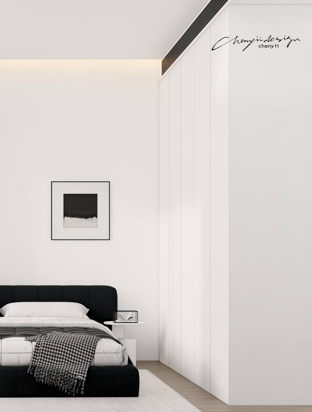 蓝调时刻 · 法式优雅与极简主义的完美融合丨中国洛阳丨忱意空间设计研究室-17