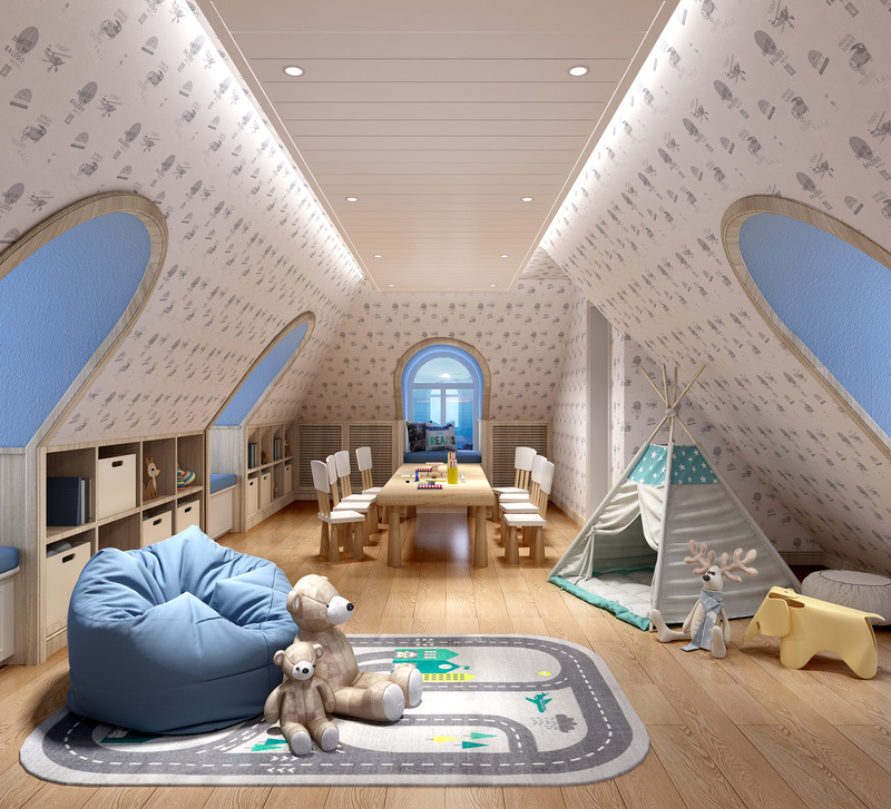 上海汤臣高尔夫别墅新中式简约美式设计-9