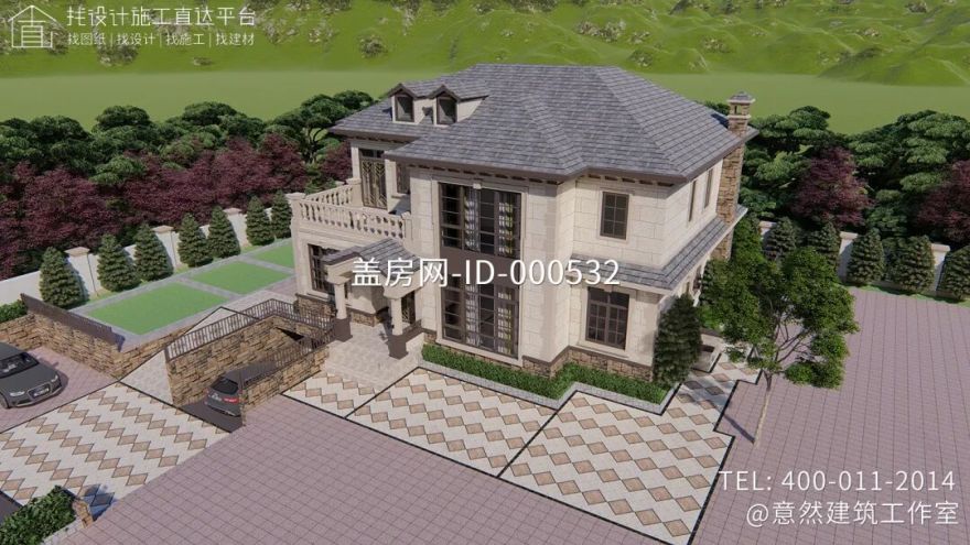 【设计师案例】土建参考造价86万,面宽16.2m×进深11.3m湖北宜昌二层欧式别墅-39