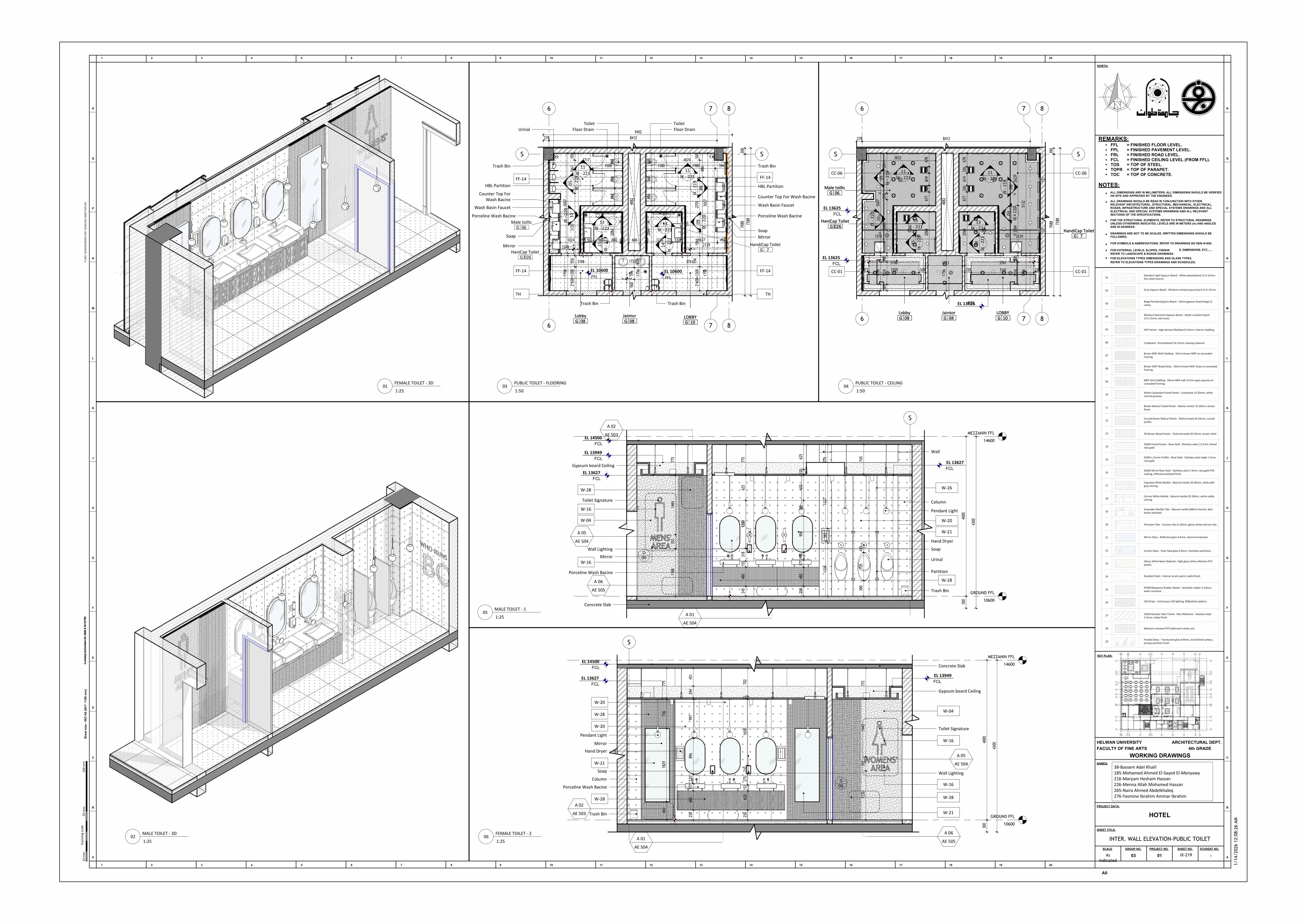 Blue Hotel | 3-Star Hotel Working Drawings-92
