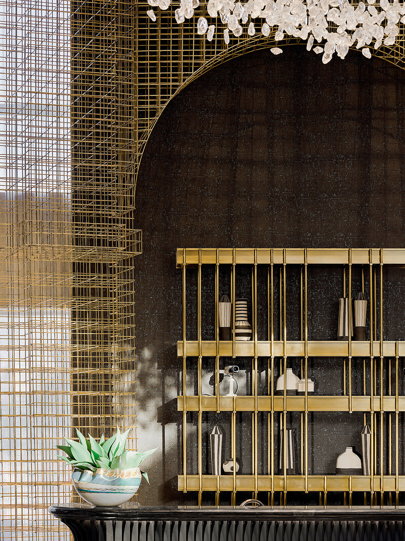 武汉越秀星云销售中心 | 复古摩登空间艺术呈现-16