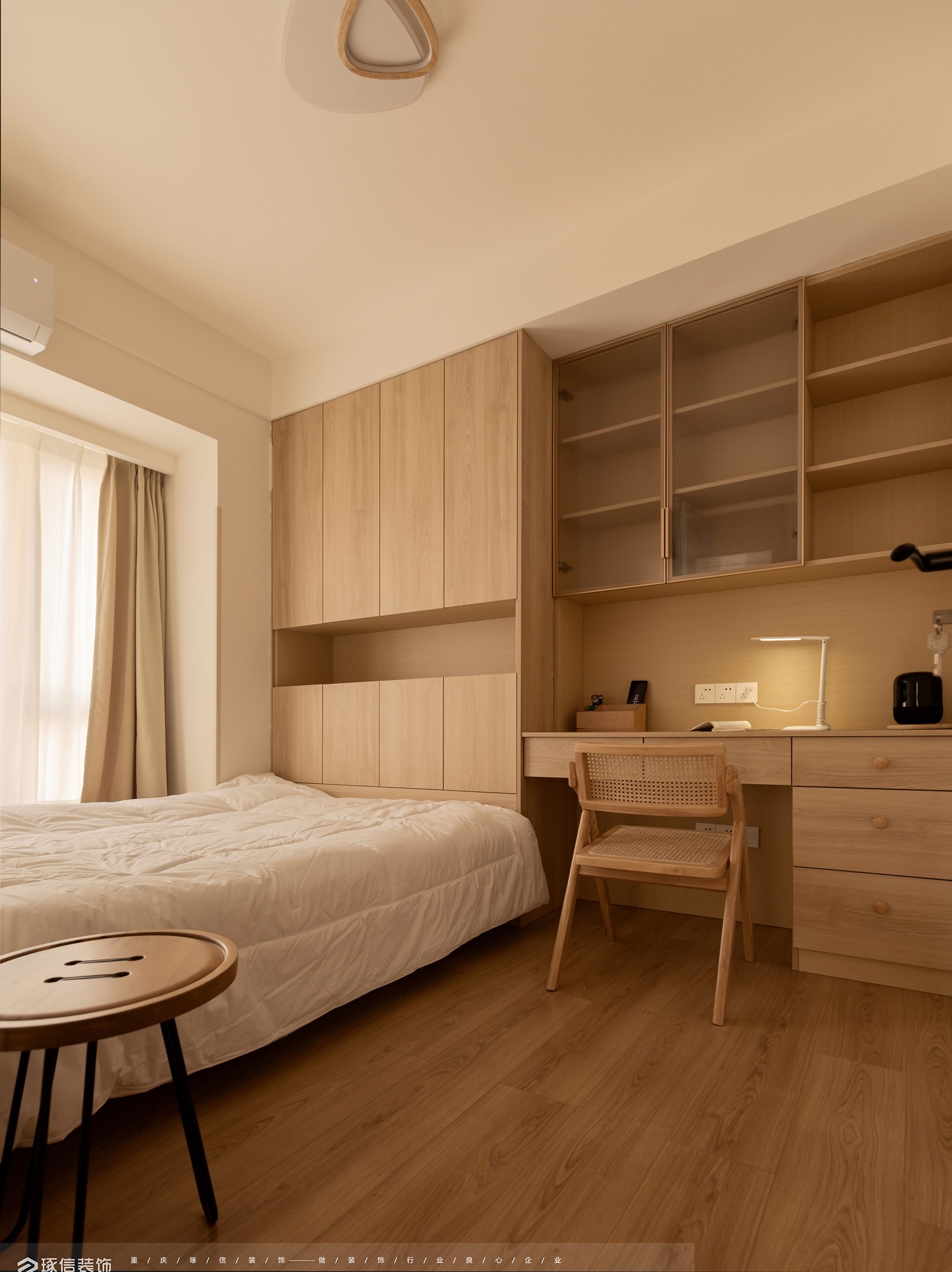 100 平旧房改造日式温馨家丨琢信装饰-29