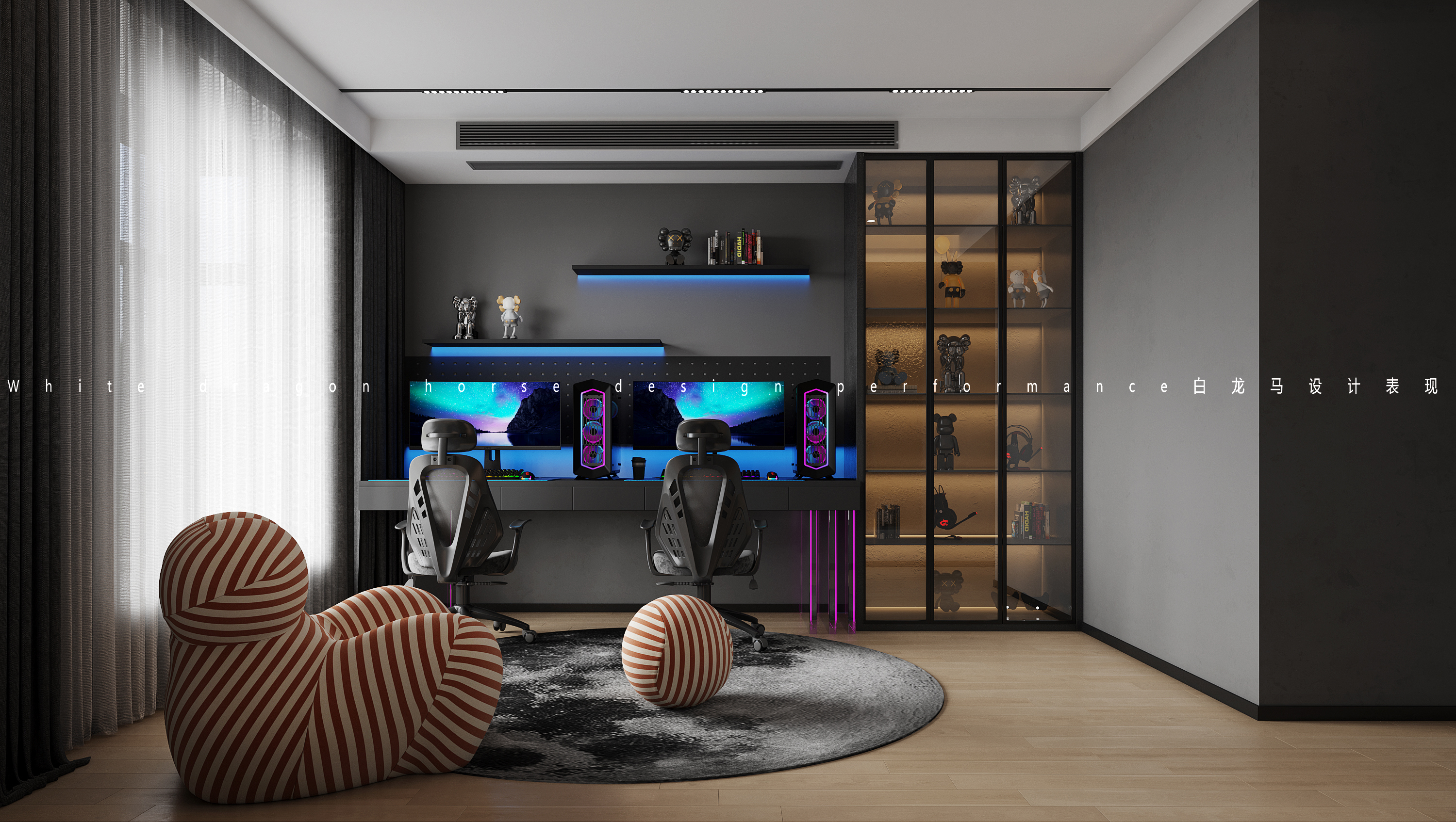 暗黑风家装设计——白龙马客餐厅-5